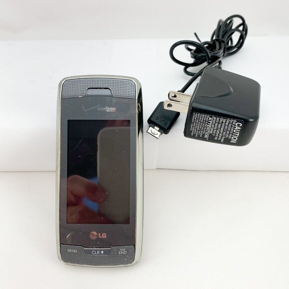 LG Voyager VX10000S Verizon Silver/Gray Dual Screen Flip Keyboard Phone - Picture 5 of 7